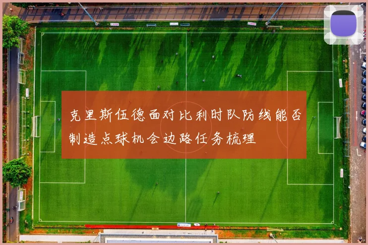 克里斯伍德面对比利时队防线能否制造点球机会边路任务梳理
